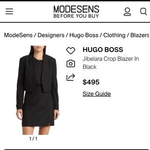 Hugo Boss Collarless Long Sleeve Jacket – Size 4